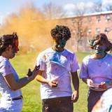 NWU students celebrate the Holi Festival of Colors.